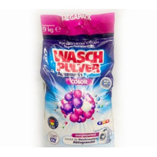 Пральний порошок WASCH PULVER COLOR 9кг/мішок без фосфатів автомат