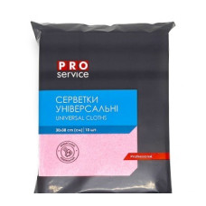 Набір серветок віскозних PRO рожеві 30х38см 10шт