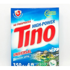 Пральний порошок Tino High-Power Mountain spring універсал автомат 350г (к/к) без фосфатів