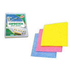 Набір серветок віскозних Попелюшка 36х30см 3шт ПРОФІ