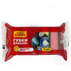 Набір губок Файний Бонус Максі 6,5х10см 5шт