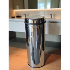 Відро з нержавіючої сталі, з поворотною кришкою, глянець, 27 л 0134 Відро з нержавіючої сталі, з поворотною кришкою, глянець, 27 л 0134