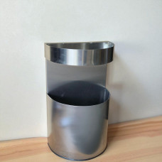 Урна з нержавіючої сталі з попільничкою  сатиновая 0608 Урна з нержавіючої сталі з попільничкою  сатиновая 0608