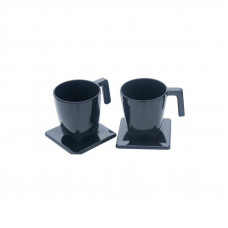 ЧАШКА І БЛЮДЦЕ JVD® MAESTRO (ЧОРНІ) 8661164 ЧАШКА І БЛЮДЦЕ JVD® MAESTRO (ЧОРНІ) 8661164