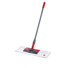 Швабра для миття підлоги 40 см зі змінним мопом з мікрофібри та рукояткою 130 см 191287У4007 