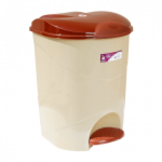 Відро для сміття з педаллю Irak Plastik Bella №2 19л бежеву 4564