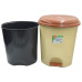 Відро для сміття з педаллю Planet №5 50 л бежеве 10345 Відро для сміття з педаллю Planet №5 50 л бежеве 10345