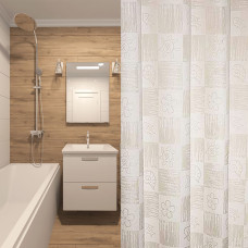 Шторка для ванної кімнати "Toffee", 180*200см ТМ "МД" поліестер 01555