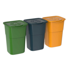 Набір сміттєвих баків ECO 3 зелений, синій, помаранчевий 20033