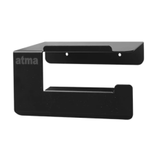 Тримач туалетного паперу з поличкою E-Line E935Black Тримач туалетного паперу з поличкою E-Line E935Black