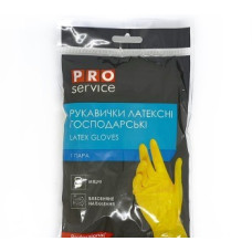 Рукавички PRO  латексні господ. жовті р. L-9 пара