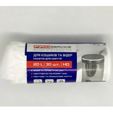 Мішки РRO-16112500 білі 20л 30шт 45*50см 7мк 