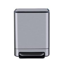 Відро для сміття з педаллю JAH 30 л Soft Close срібний металік з внутрішнім відром
