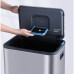 Відро для сміття з педаллю JAH 30 л Soft Close срібний металік з внутрішнім відром 20264