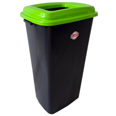 Бак для сортування сміття 70 л Planet "Скло" антрацитовий-зелений