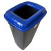 Бак для сортування сміття 70 л Planet "Папір" антрацитовий-синій 20486