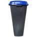 Бак для сортування сміття 70 л Planet "Папір" антрацитовий-синій 20486