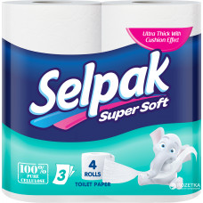 Папір туалетний Selpak Comfort біла 4 рулони
