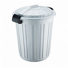 Бак для сміття Irak Plastik Luxury № 5 Herkul 73 л сірий 4682