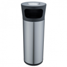 Урна з попільничкою JAH 20 л кругла срібний металік 6330