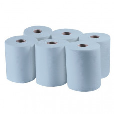 Рушники рулонні Midi сині одношарові Україна P-158