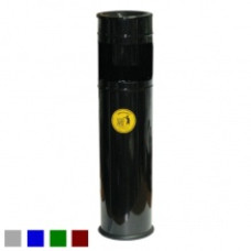 Урна-попільничка, оцинкована, пофарбована чорна, 10 л Мальборо-М-чорн