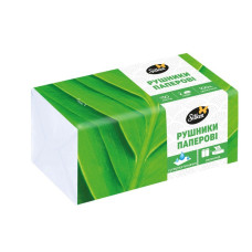 Паперові рушники целюлоза двошарова біла Silken (12 пачок по 130 листків) 5921021301  Паперові рушники целюлоза двошарова біла Silken (12 пачок по 130 листків) 5921021301