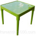 Стіл пластик дитячий квадратний оливкового кольору 1680