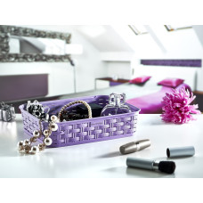 Кошик під ротанг середня кремова 5959