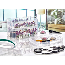 Коробка універсальна на 3 відділення 16 * 24,5 * 19 прозора 5328