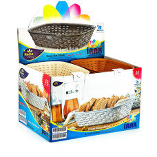 Хлібний кошик під ротанг бежева 5267