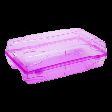 Коробка для жіночого взуття фіолетово-прозора 5395 Коробка для жіночого взуття фіолетово-прозора 5395