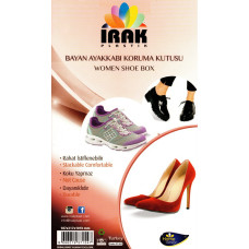 Коробка для жіночого взуття фіолетово-прозора 5395