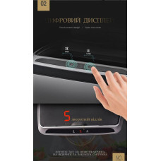 Сенсорне відро для сміття JAH 30 л прямокутне з внутрішнім відром срібний металік 6396