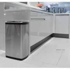 Сенсорне відро для сміття JAH 30 л прямокутне з внутрішнім відром срібний металік 6396