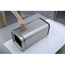 Відро для сміття JAH 8 л срібний металік без кришки з внутрішнім відром 6332