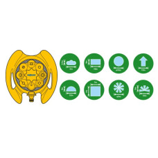 Дождеватель / ороситель HoZelock 2515 мультиспринклерный 79 м²