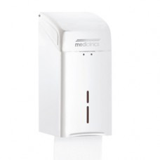 Тримач туалетного паперу V складка нержавейка біла DTH100