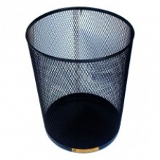 Чорний офісний кошик для сміття Ажур-чорний