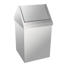 Урна з нержавіючої сталі з квадратної поворотною кришкою, 54 л 0236