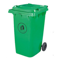 Бак для сміття пластиковий 360 л, зелений 360А-2G
