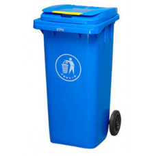 Бак для сміття пластиковий 360 л, синій 360А-2BL