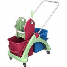Візок для прибирання приміщень з антибактеріального пластику TSA-0002 Візок для прибирання приміщень з антибактеріального пластику TSA-0002