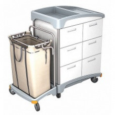 Візок готельний з висувними ящиками і мішком для білизни TSH-0007 Візок готельний з висувними ящиками і мішком для білизни TSH-0007