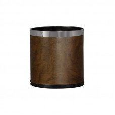 Відро для сміття JVD® БЕЗ КРИШКИ 10 Л (круглі, КОРИЧНЕВИЙ шкірозамінника) WBU-300518