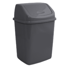 Пластикове відро для сміття з поворотною кришкою, 27 л ВП-27sat